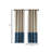 Color-Block Blackout Window Curtain, Single Panel Polyester Blackout Sliding Panel-73911483-73911482
