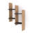 Modern Wall Shelf, Oak & Anthracite, 19.5 x 33.5 x 5.7 inches | 100% Melamine Coated Particle Board, Thickness: 0.7 inches | Numerous Shelves, Wall-Mounted, Stylish Storage Solution for Home & Office