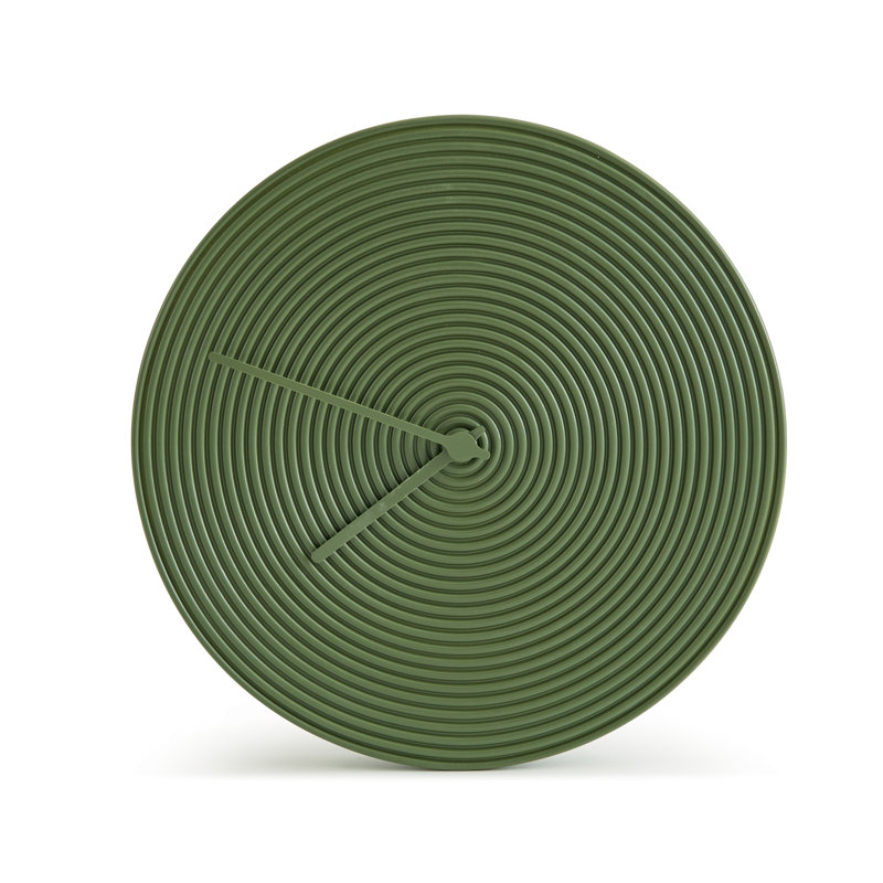 Ceramic, Metal Wall Clock, Green