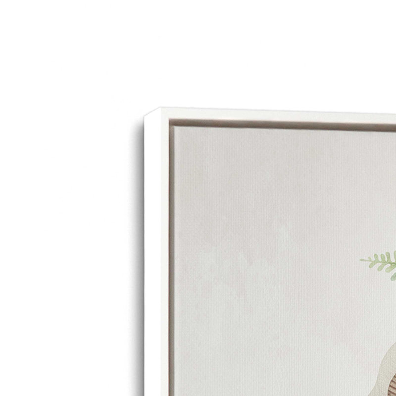 Impression sur toile «Toadstool Hideaway I» par Mollie B., Toile avec cadre, L 36 x H 36, Blanc