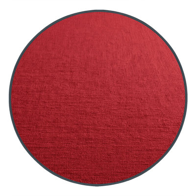Machine Washable Solid Red Area Rug