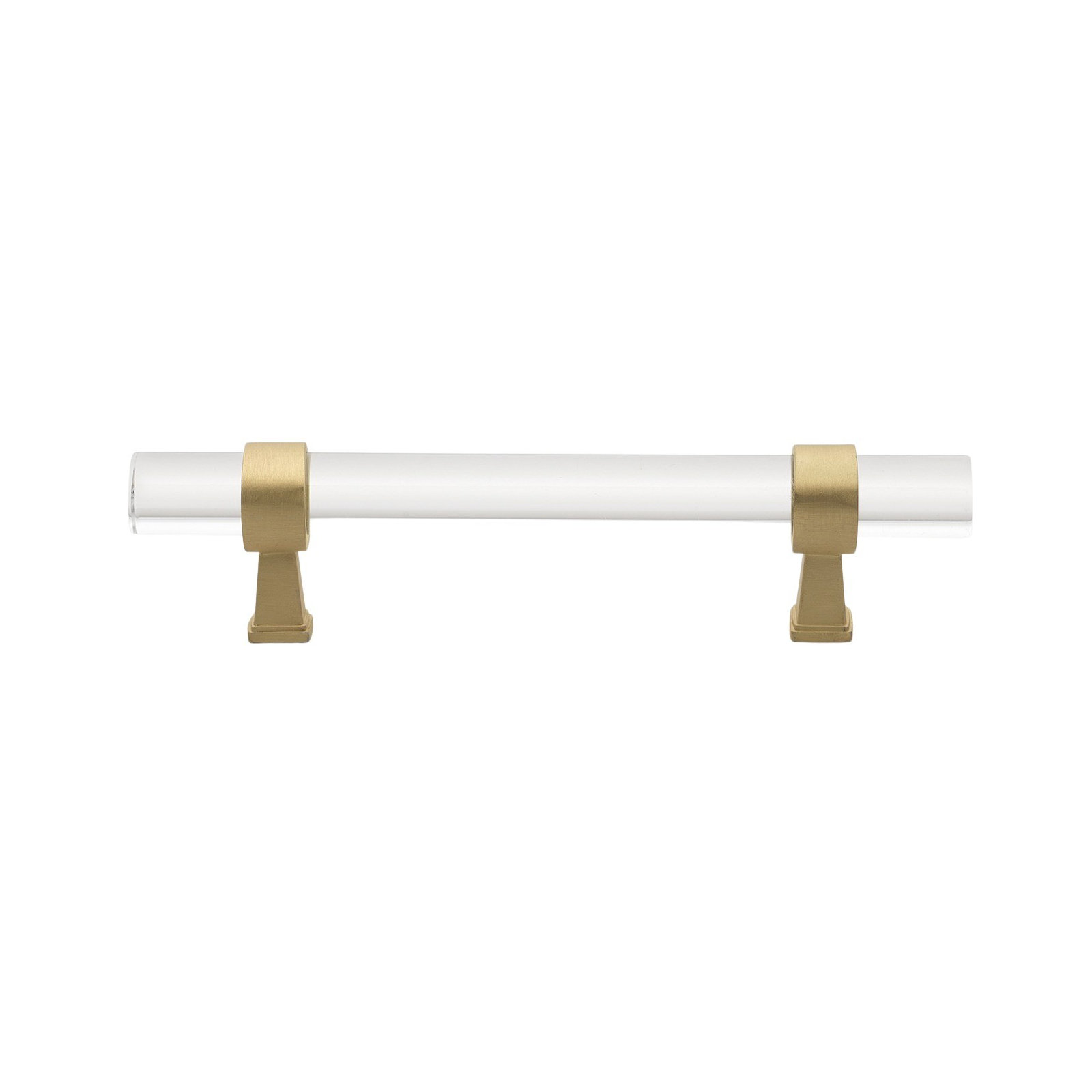 Center to Center Acrylic Bar Pull, Satin Gold, 3.75"
