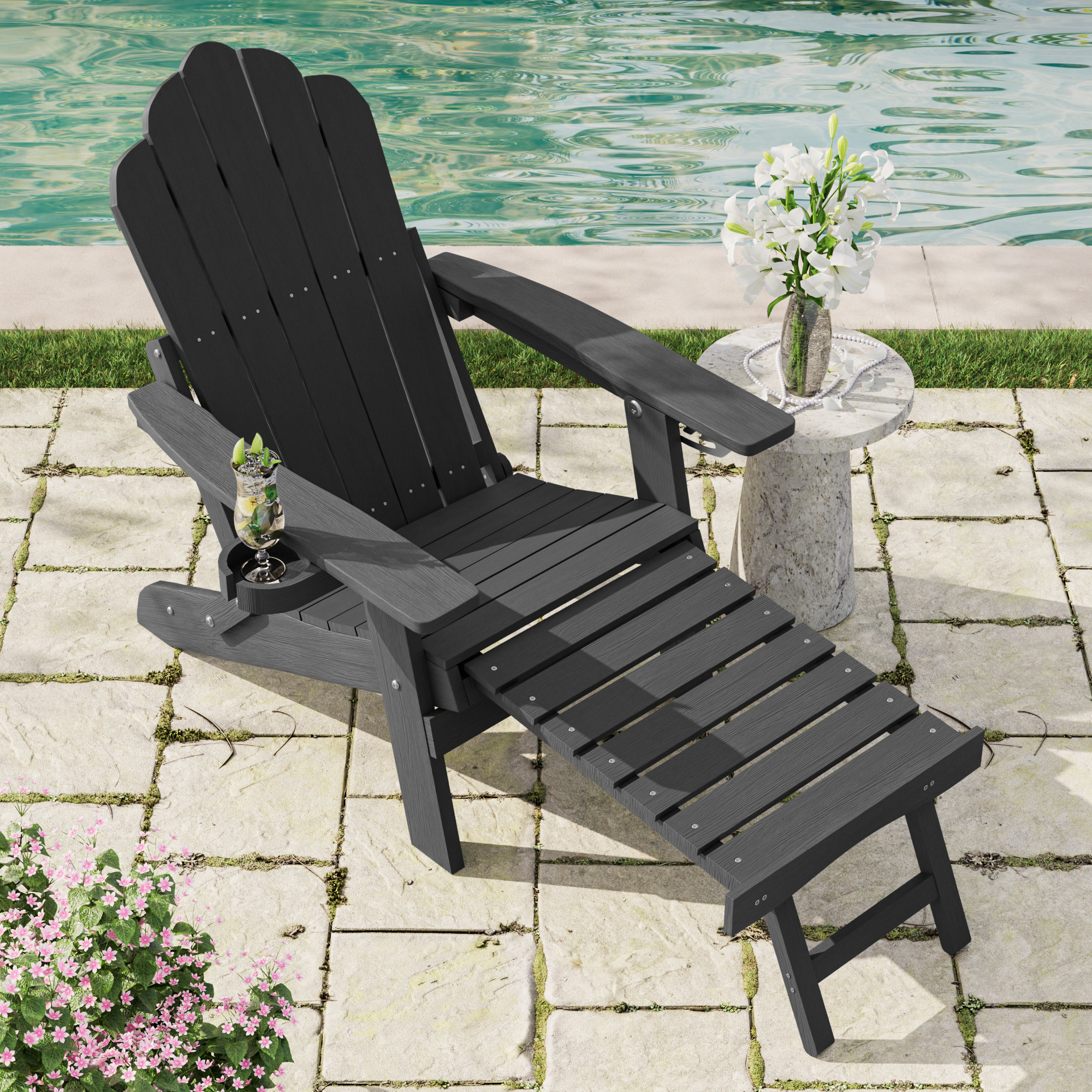 Foot Stool Adirondack Chair Footrest Foot Stool Composite