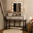 Abdulaleem Vanity Table with Lighted Mirror-1218541037