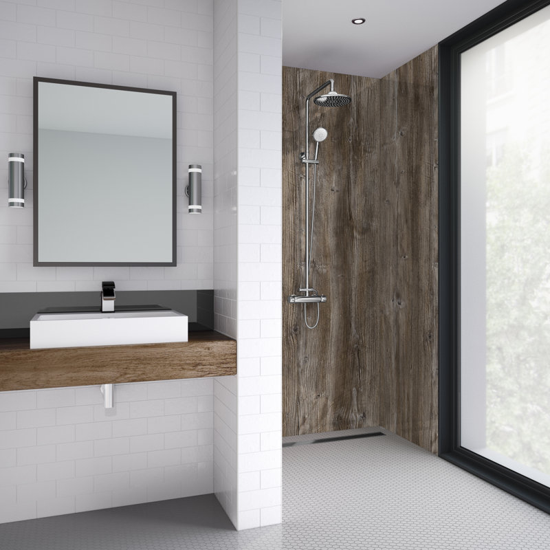 90mm W x 242mm H Decorative Wall Panel with Glass