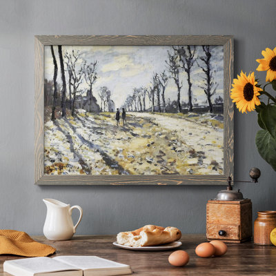 " The Road, Effect Of Snow At Sunset, 1869 "