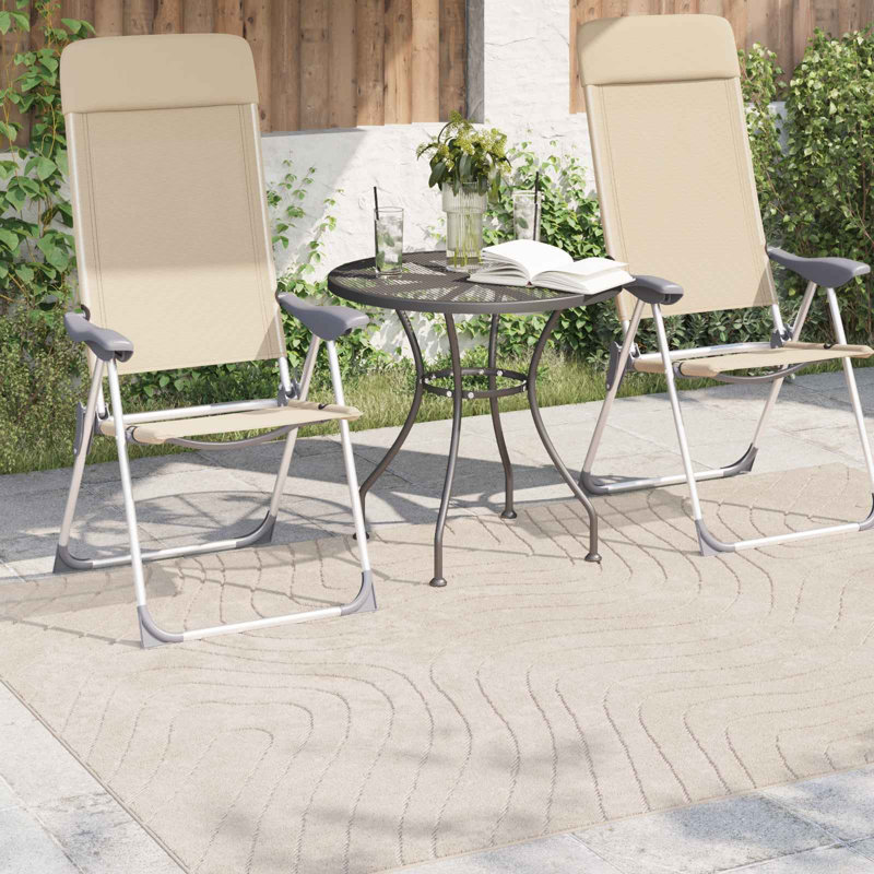 Modern Indoor and Outdoor Rug, Beige, Rectangle 120 x 170 cm