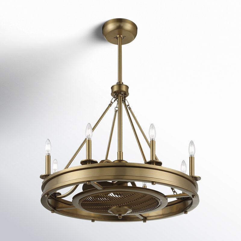 Taylorsville 30" 8-Light Fandelier with Remote Control