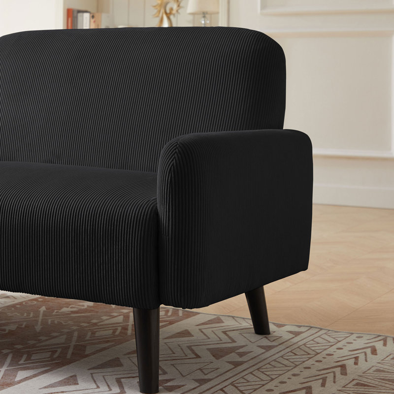 Loveseat For Small Space, Black