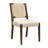 Modern Scandinavian Woven-Back Upholstered Dining Chair-120098133