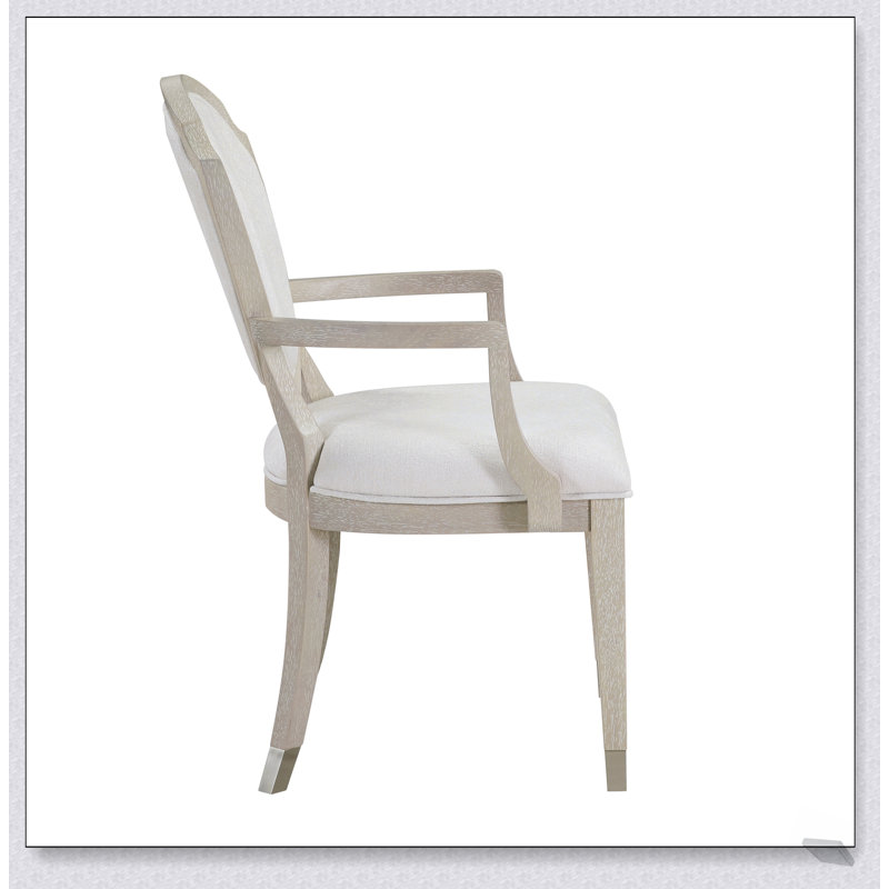 Ensemble de 2 fauteuils contemporains en bois de chêne clair revêtus de chêne clair pour la salle à manger et la cuisine
