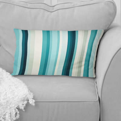 Coussin décoratif à rayures Zen Tranquility