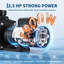 Pompe de piscine auto-amorçante 2,5 HP à double puissance - Circulation robuste à une vitesse - Moteur en cuivre 6240 GPH - Panier à crépine - Pour piscines et spas hors-sol / creusés - Certifié ETL / DOE