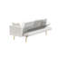 Canapé-lit 71,7 pouces en molleton beige-159748627