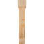 7 1/2"W x 38"D x 44"H Traditional Block Smooth Bracket w/ Offset Brace, Douglas Fir-47797827-47797986