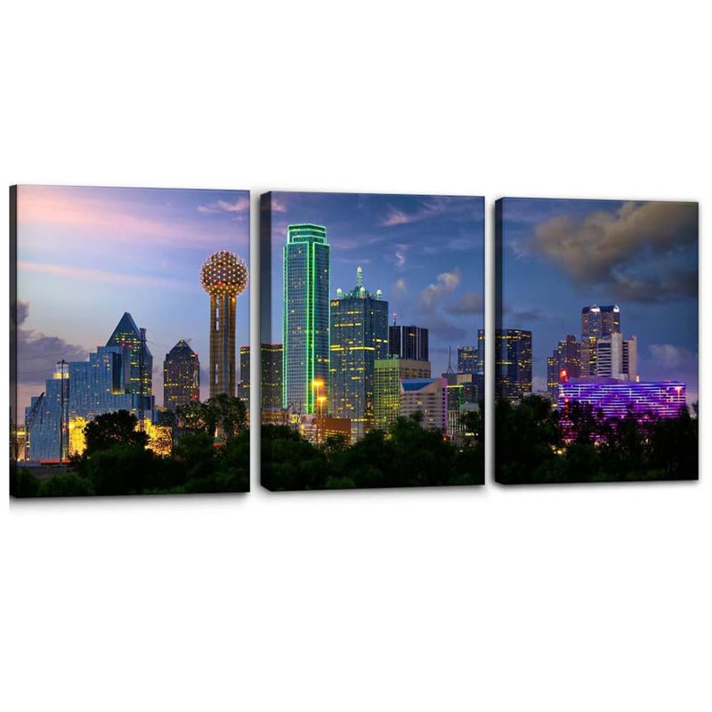 3 Piece Wrapped Canvas Wall Art