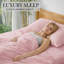 Ensemble de draps en bambou ultra doux - ensemble de 4 pièces - infroissable - feuilles de refroidissement avec poches profondes-612286670-648190571