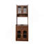 Armoire garde-manger, buffet autoportant avec support à micro-ondes, tiroir et armoires de rangement pour café