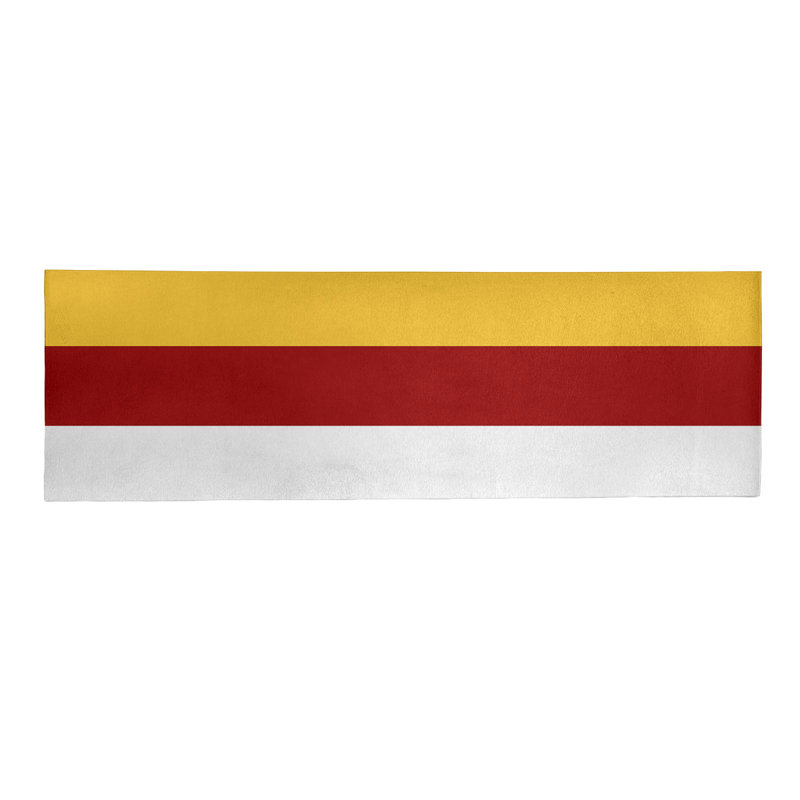 Tapis de zone rouge/jaune, Tapis de couloir 2 pi 6 po x 8 pi