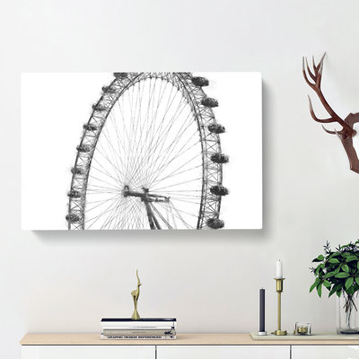 The London Eye London - Wrapped Canvas