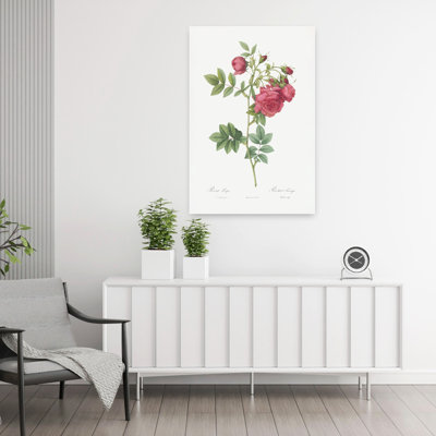 Fleurs de navet abstraites rétro, art mural paysage rétro