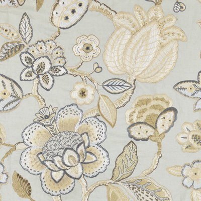Tissu brodé Botanica Coromandel