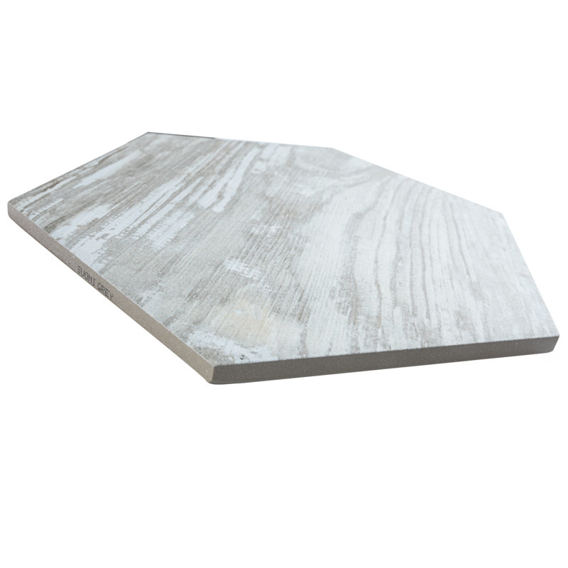 Suomi Hex 9" x 10" Porcelain Wood Look Wall & Floor Tile