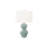 Lighting, 25"H, Blue Ceramic, Ivory / Cream Shade, Contemporary-1842201206