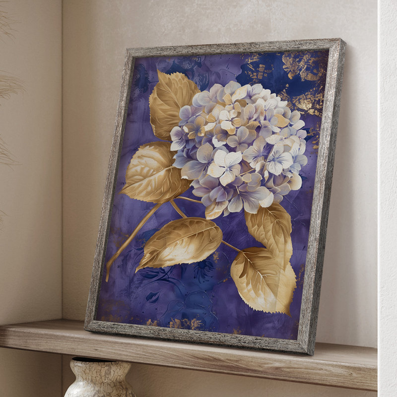 Reproduction encadrée FLORAL Series CCxxIV - bois massif, H 30 po x l 24 po