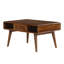 Gaige Solid Wood Four Leg Coffee Table with Storage