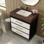 Meuble-lavabo autoportant moderne avec lavabo vasque en céramique et plateau en pierre frittée durable-125514755-125514754