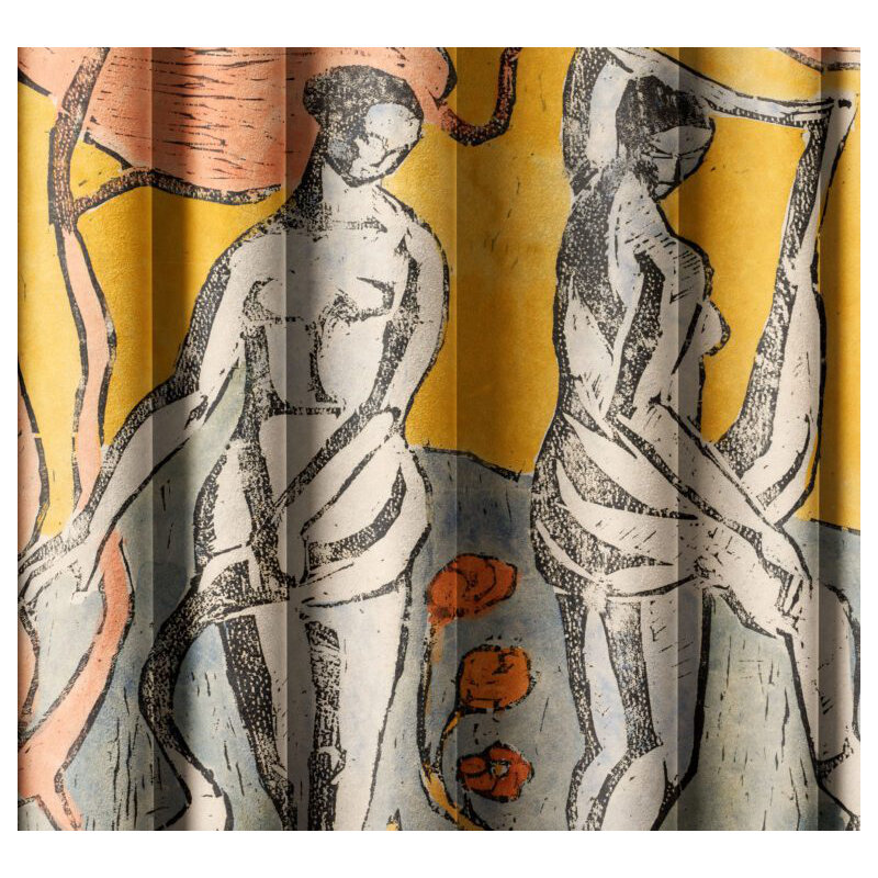 Chipoletti Velvet Blackout Curtain Panel Pair, 148cm Width x 1200cm Drop