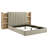Bookcase Storage Queen Bed with Sliding Shelves