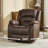 Michalski Swivel Recliner With Massage & Heating-122123324