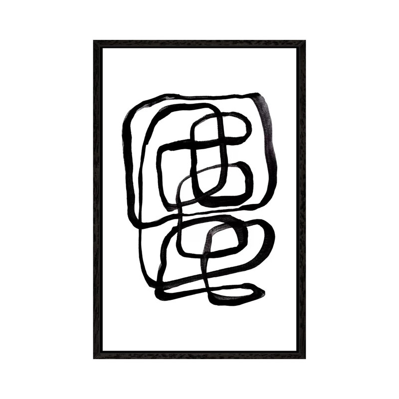 Minimalist II by Sisi & Seb - Floater Frame Gallery-Wrapped Canvas Giclée on Canvas, 101.6 cm H x 66.04 cm W, Black