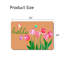 Tapis de porte Tulip Butterfly Hello Print 24 x 36 pouces