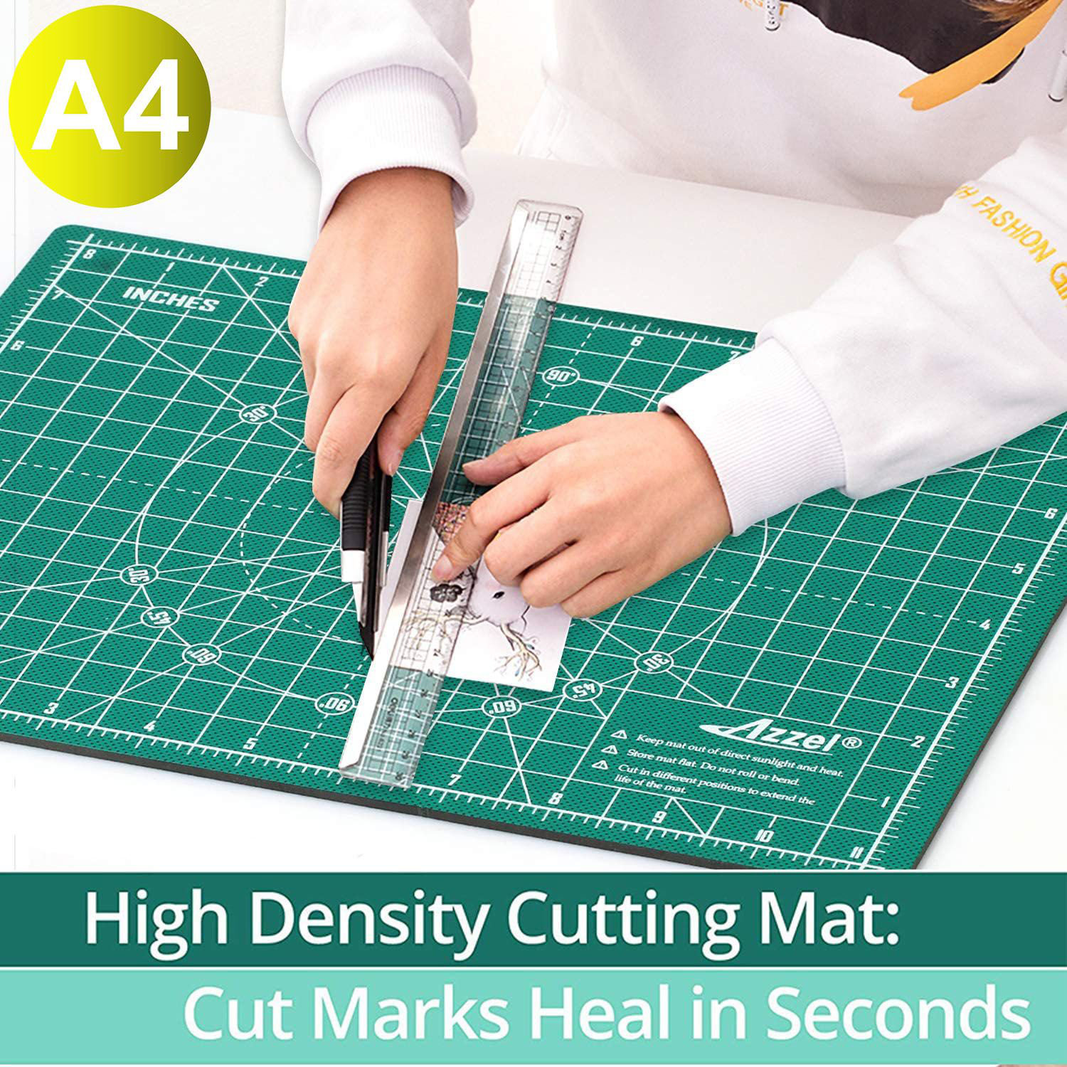 Crafty World Professional Self-Healing Double Sided Rotary Cutting Mat