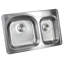 Évier de cuisine encastrable avec robinet L 33 po x l 22 po Topmount-37206898