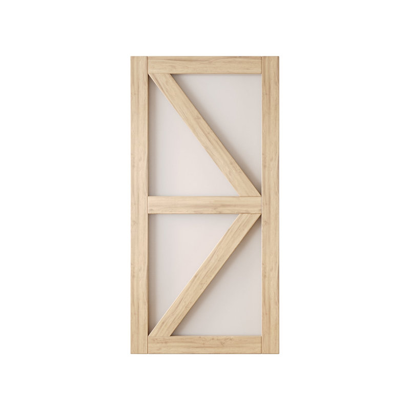 Porte de grange coulissante en bois massif non assemblé 32 x 80, 32 po x 80 po