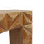 Console moderne en bois géométrique moderne avec finition brun foncé