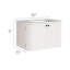 Meuble-lavabo mural 30 po avec lavabo en marbre Zia-111150385
