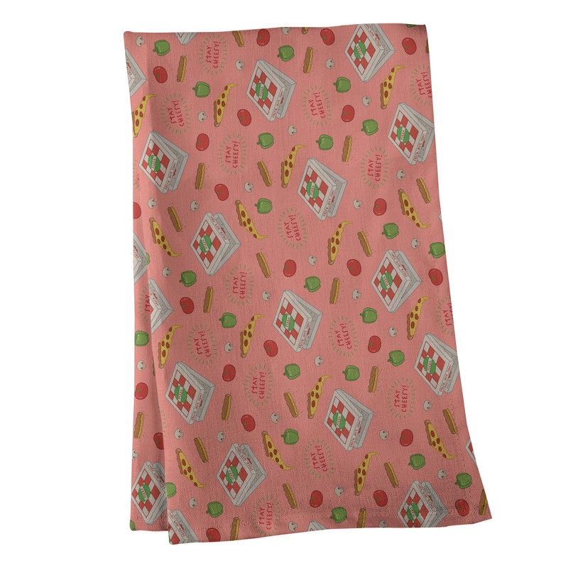 Mcguinness Tea Towel Kitchen Towel, Cotton Twill, Pink