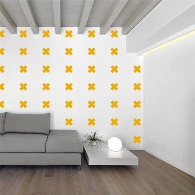 Décalcomanie murale à motifs croisés suisses