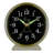 Traditional Analog Metal Quartz Movement / Crystal Tabletop Clock with Alarm in Gold/White