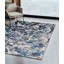 Aurora AU21 Foam Metallic Blue Area Rug -258473804