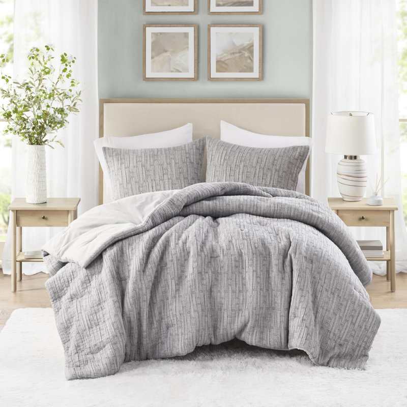 Literie de 3 pièces pour très grand lit / très grand lit, draps en chocolat 100% coton toutes saisons, édredon avec 2 taies décoratives