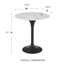 Flow Side Table With High Gloss White Ceramic Top And High Gloss Base-101898377