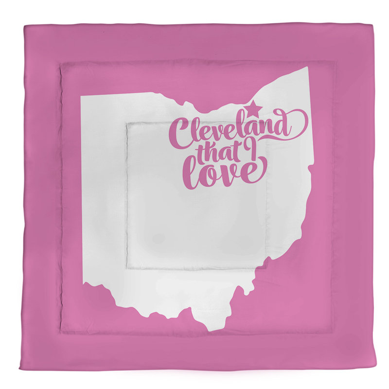 Ohio Modern & Contemporary Polyester Percale Comforter, Pink