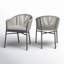 Chaise de patio avec coussin Domenica
