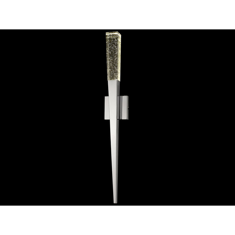 1 - Light LED Wallchiere, Chrome